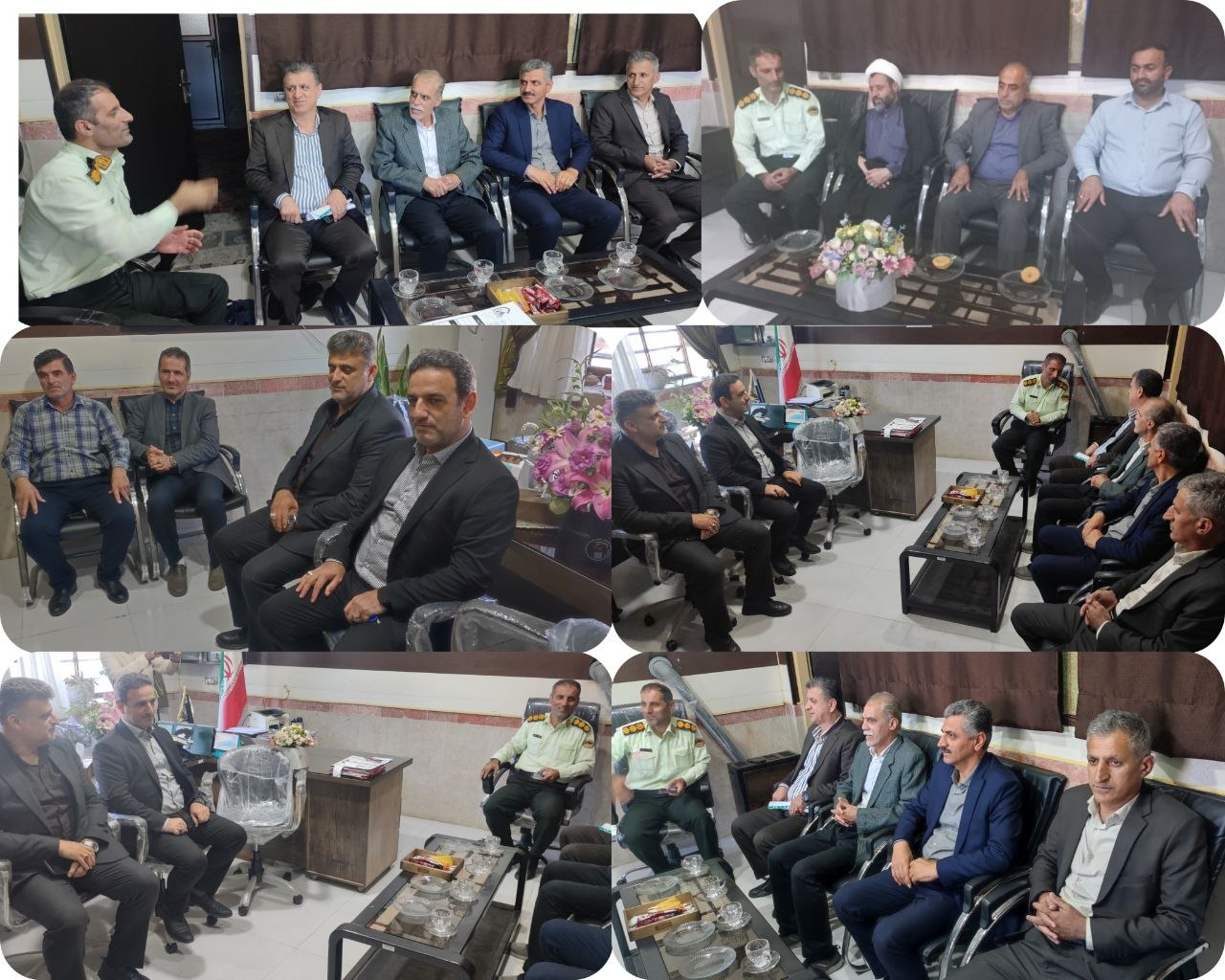 دیدار شهردار و اعضای شورای اسلامی شهر ایزدشهر با رئیس و کارکنان کلانتری ایزدشهر